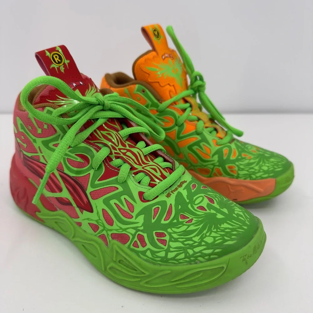 Puma Lamelo Ball MB 04 Teenage Mutant Ninja Turtles Leonardo Michelangelo Sz 1C